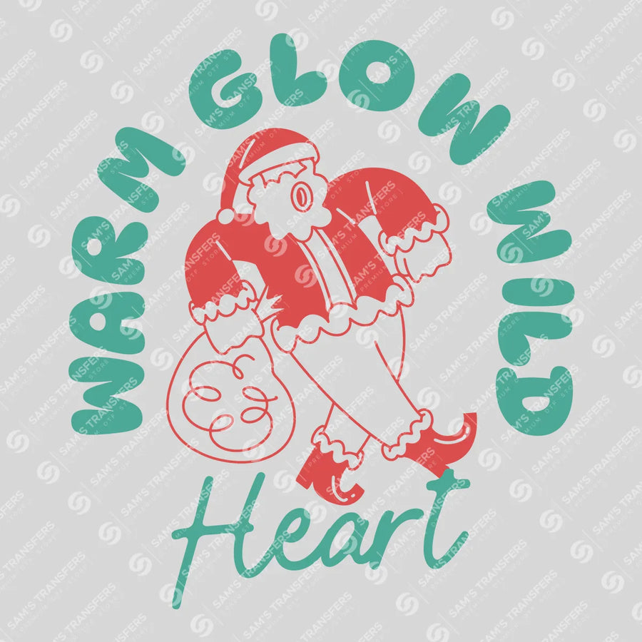 Warm Glow Wild Heart Ready-to-Press DTF Transfer | SAT03176