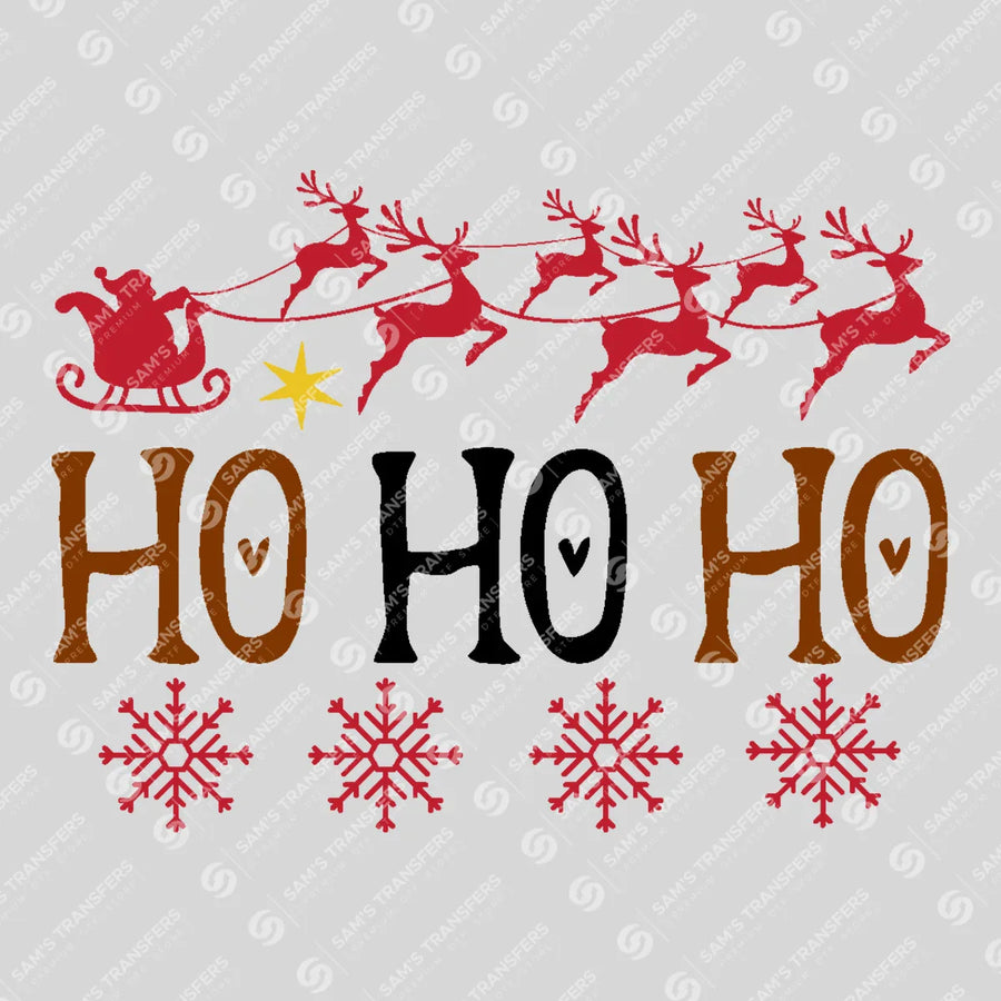 Ho Ho Ho Ready-to-Press DTF Transfer | SAT03184