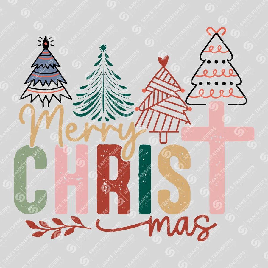 Merry Christmas Ready-to-Press DTF Transfer | SAT03208