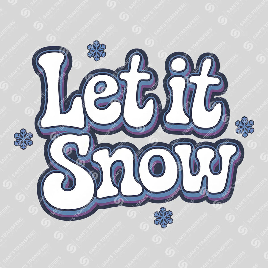 Let It Snow Ready-to-Press DTF Transfer | SAT03224