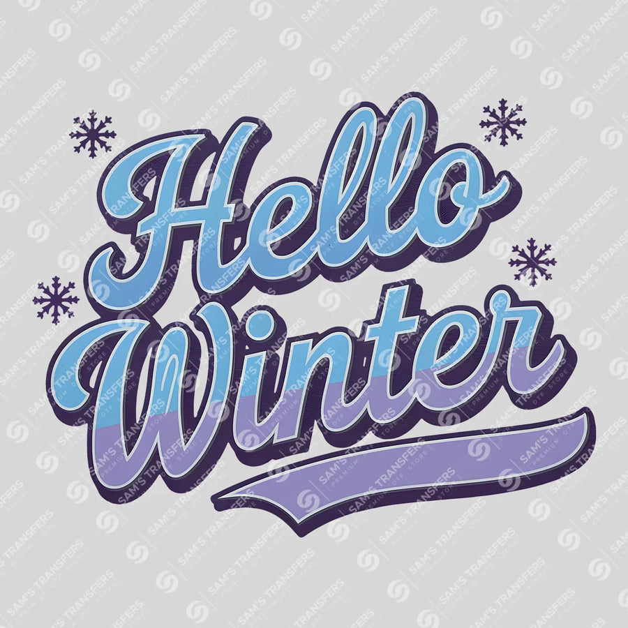 Hello Winter Ready-to-Press DTF Transfer | SAT03225