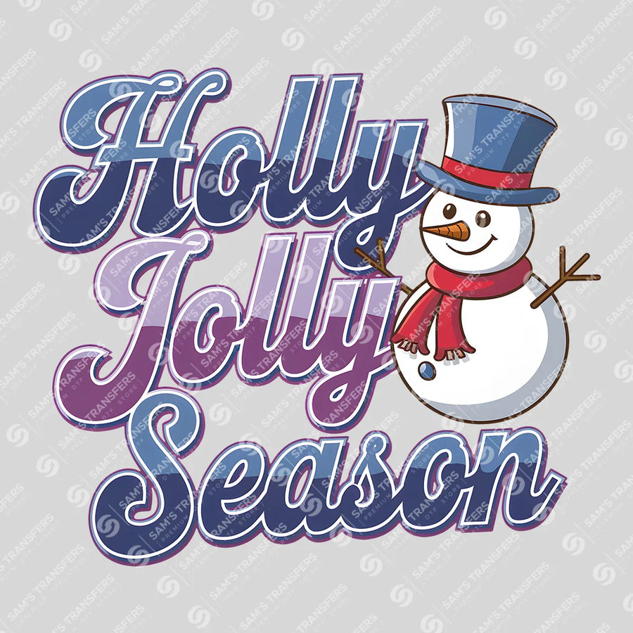 Holly Jolly Season Ready-to-Press DTF Transfer | SAT03229