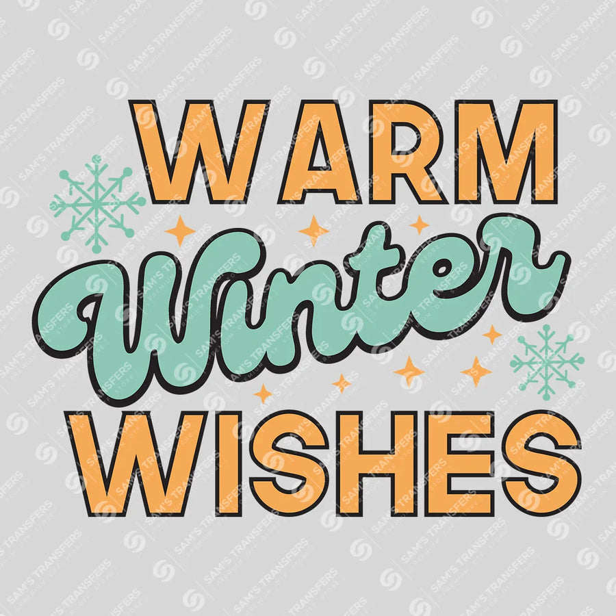 Warm Winter Wishes Ready-to-Press DTF Transfer | SAT03257