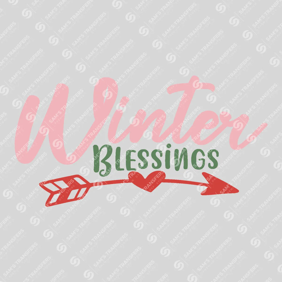 Winter Blessings Ready-to-Press DTF Transfer | SAT03262