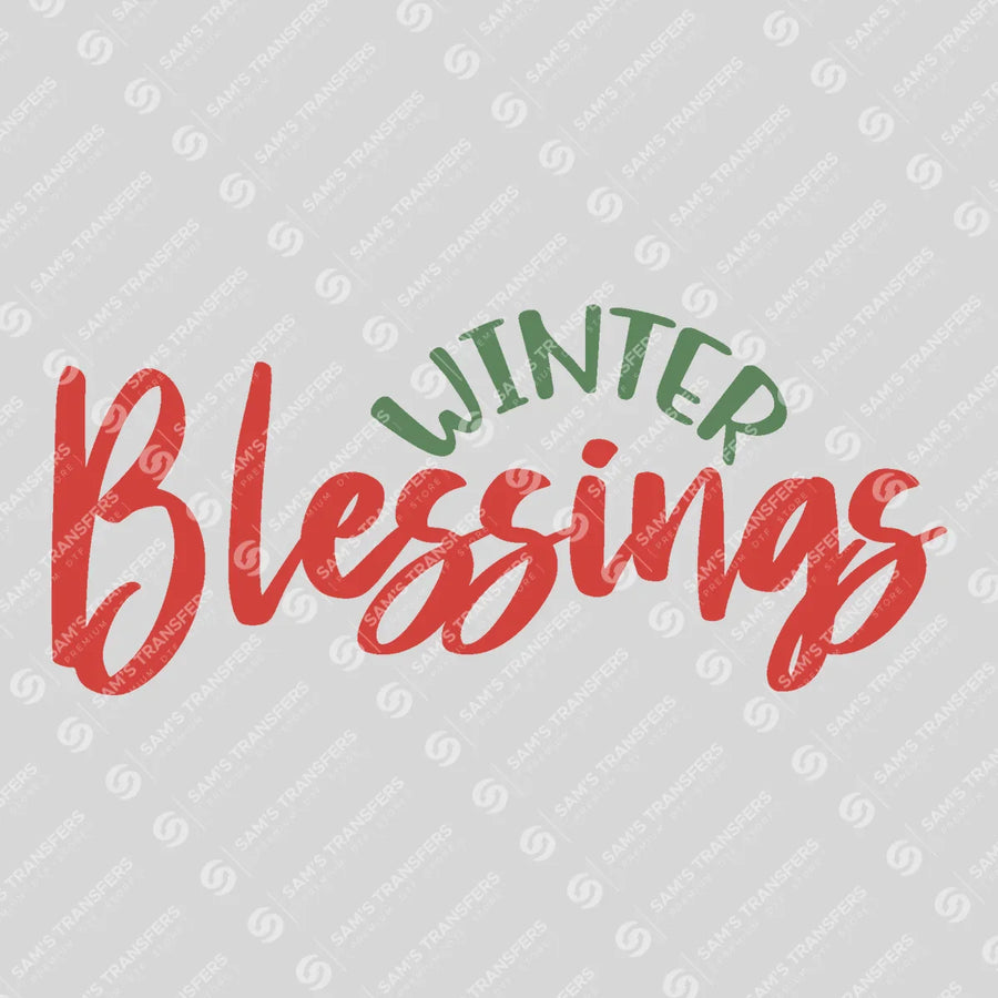 Winter Blessings Ready-to-Press DTF Transfer | SAT03263