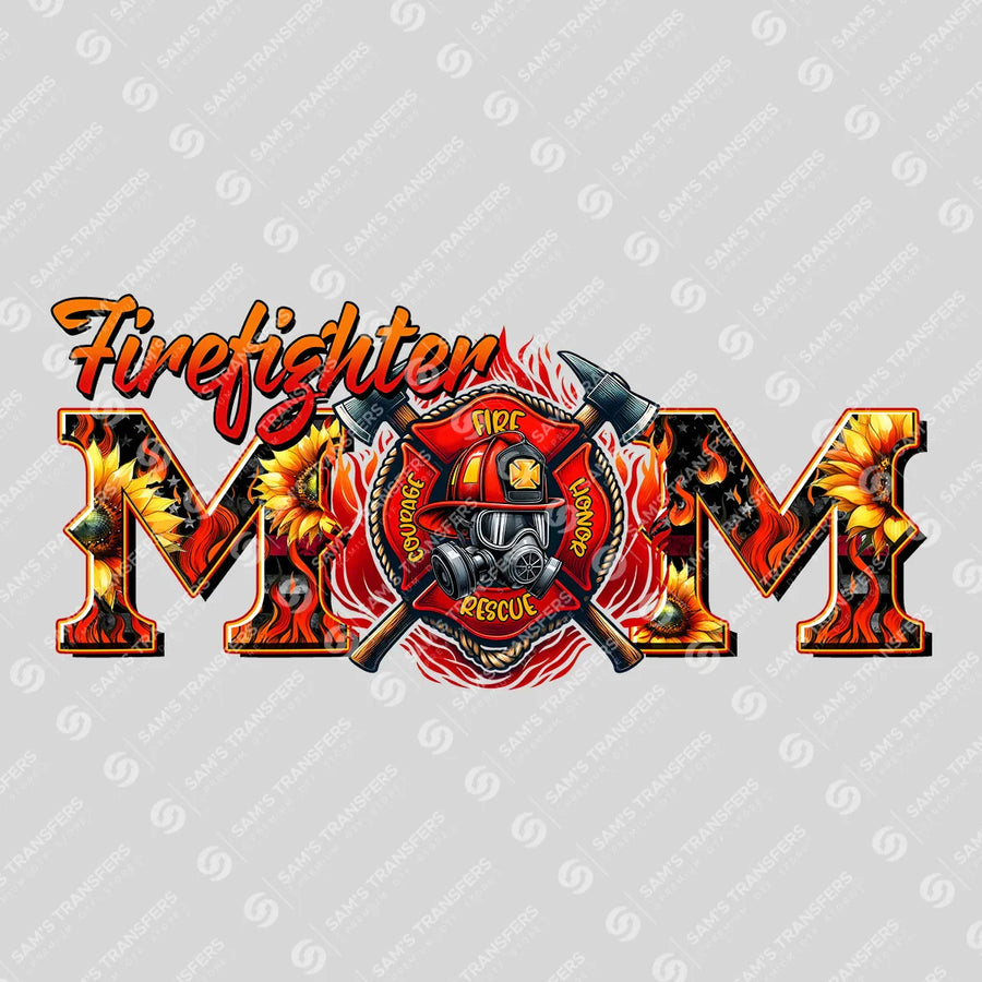 Firefighter Mom Ready-to-Press DTF Transfer | SAT03426