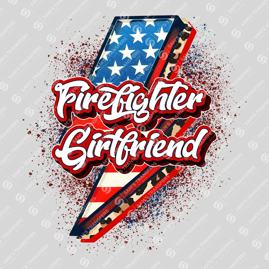 Firefighter Girlfriend Ready-to-Press DTF Transfer | SAT03430