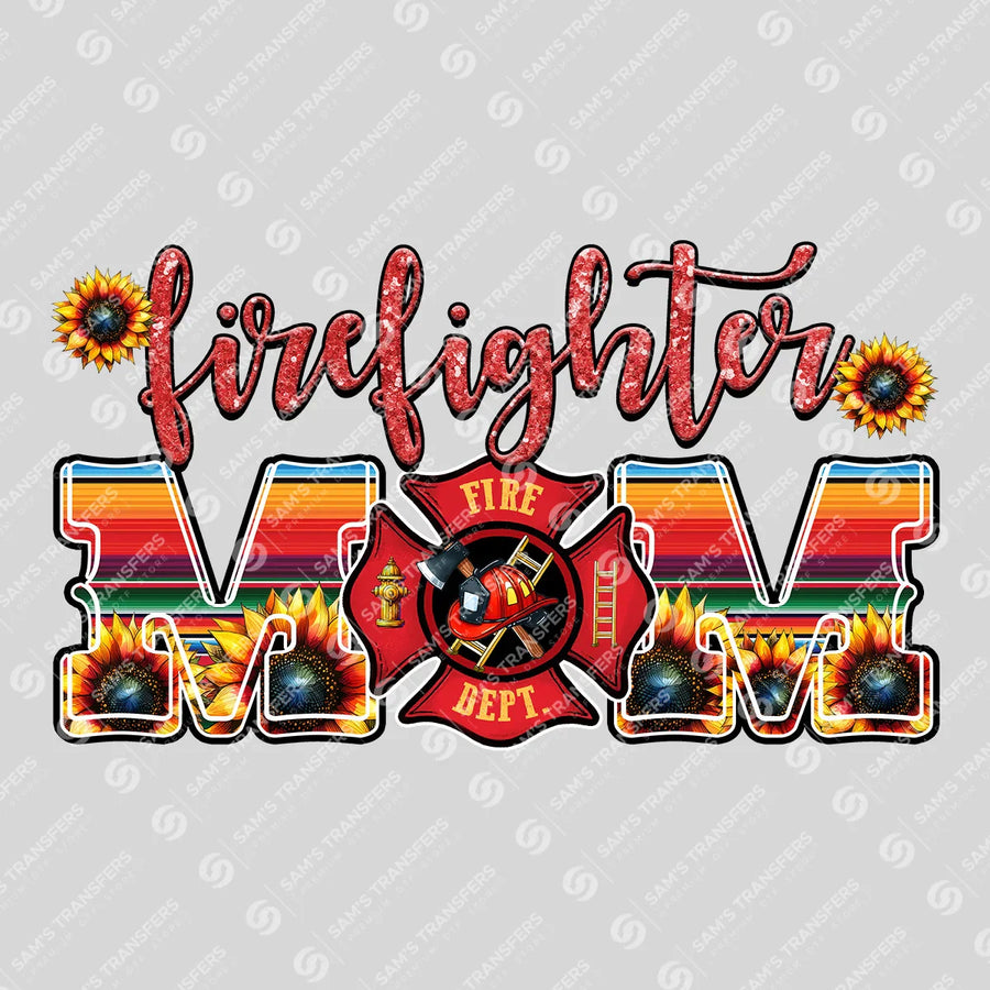 Firefighter Mom Ready-to-Press DTF Transfer | SAT03468