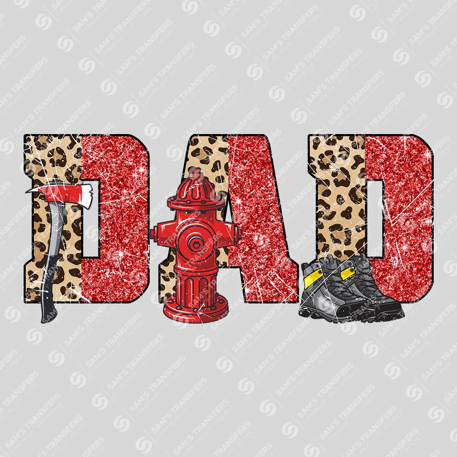 Firefighter Dad Ready-to-Press DTF Transfer | SAT03481