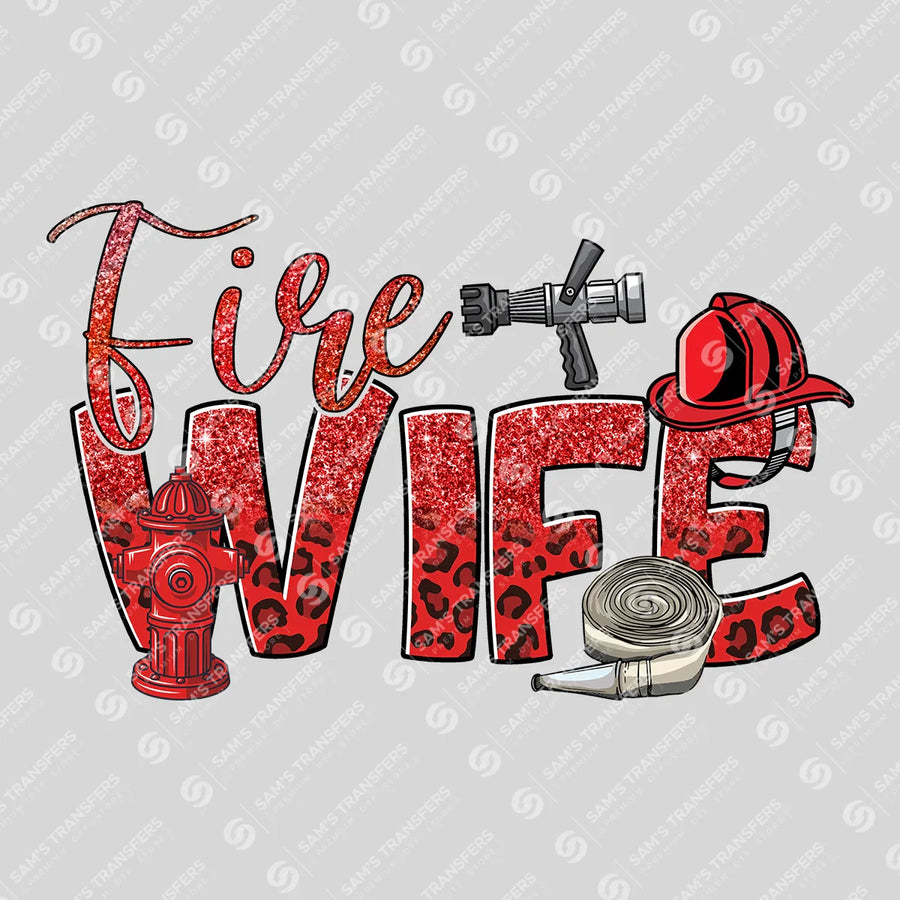 Fire Wife Ready-to-Press DTF Transfer | SAT03482