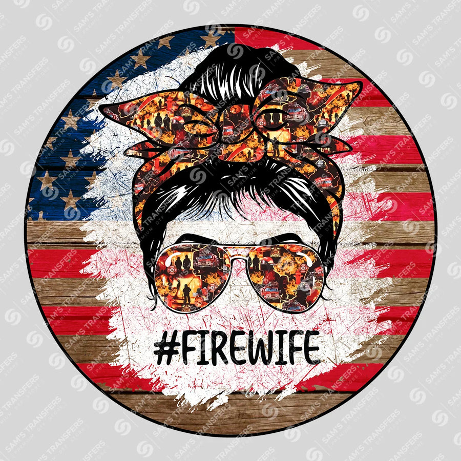 Fire Wife Ready-to-Press DTF Transfer | SAT03488