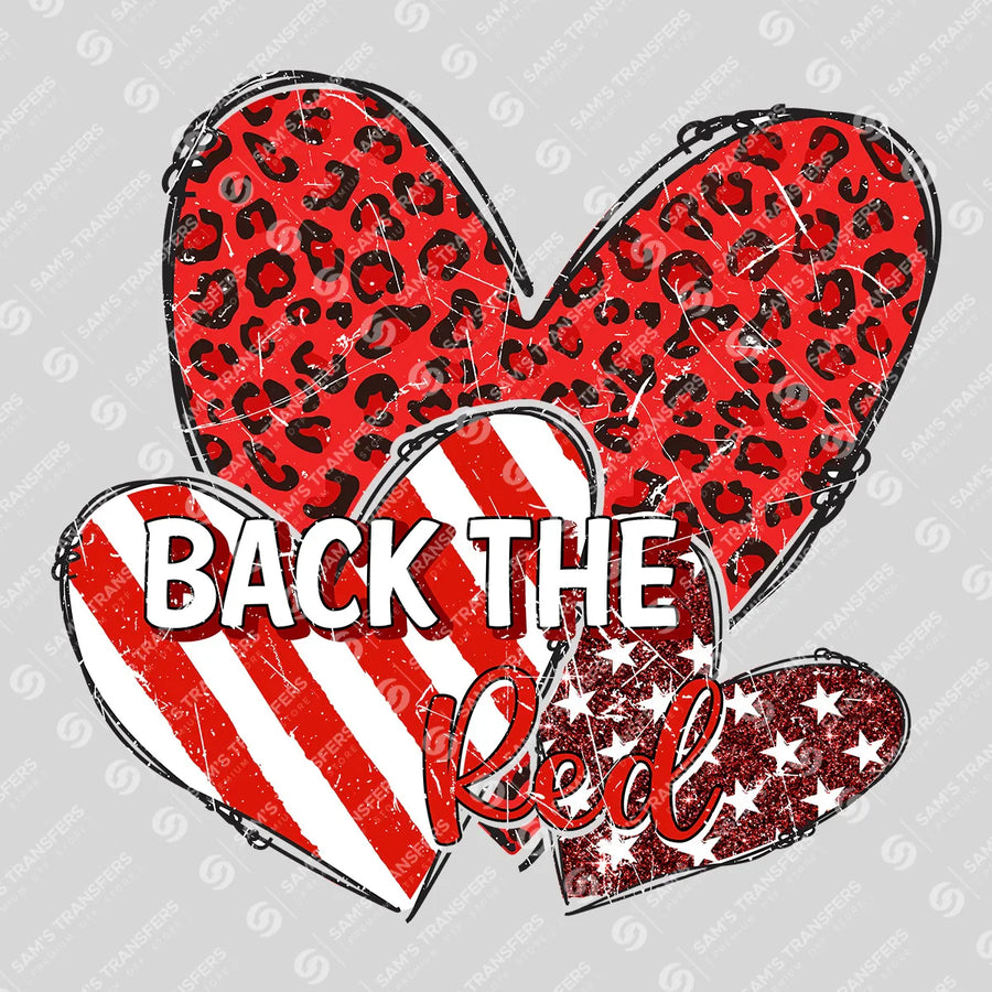 Back The Red Ready-to-Press DTF Transfer | SAT03490