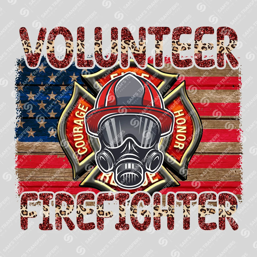 Volunteer Firefighter Ready-to-Press DTF Transfer | SAT03496
