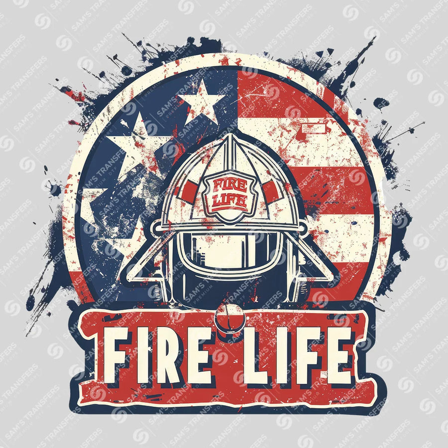Fire Life Ready-to-Press DTF Transfer | SAT03500