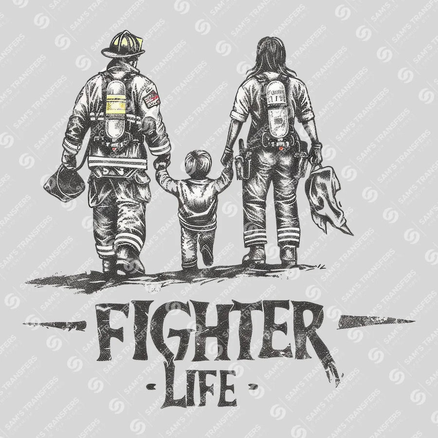 Fighter Life Family Ready-to-Press DTF Transfer | SAT03501