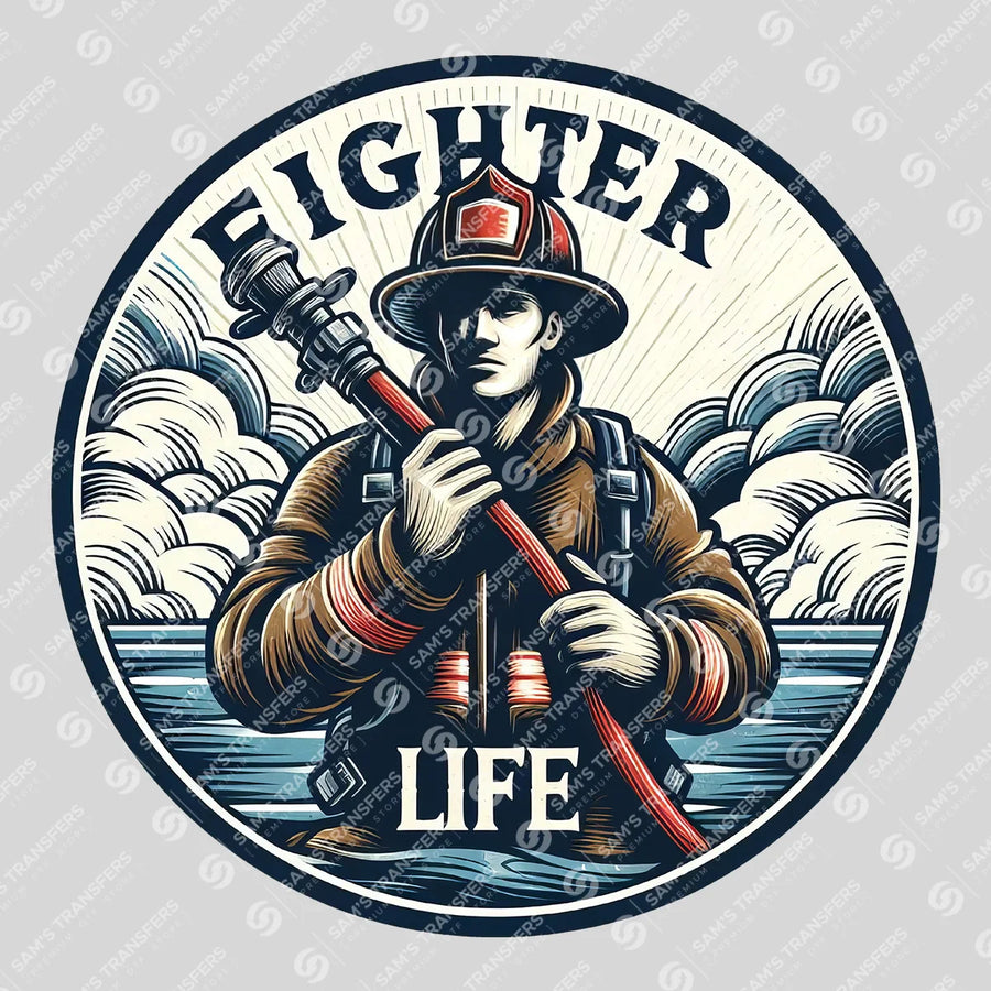 Fighter Life Ready-to-Press DTF Transfer | SAT03502