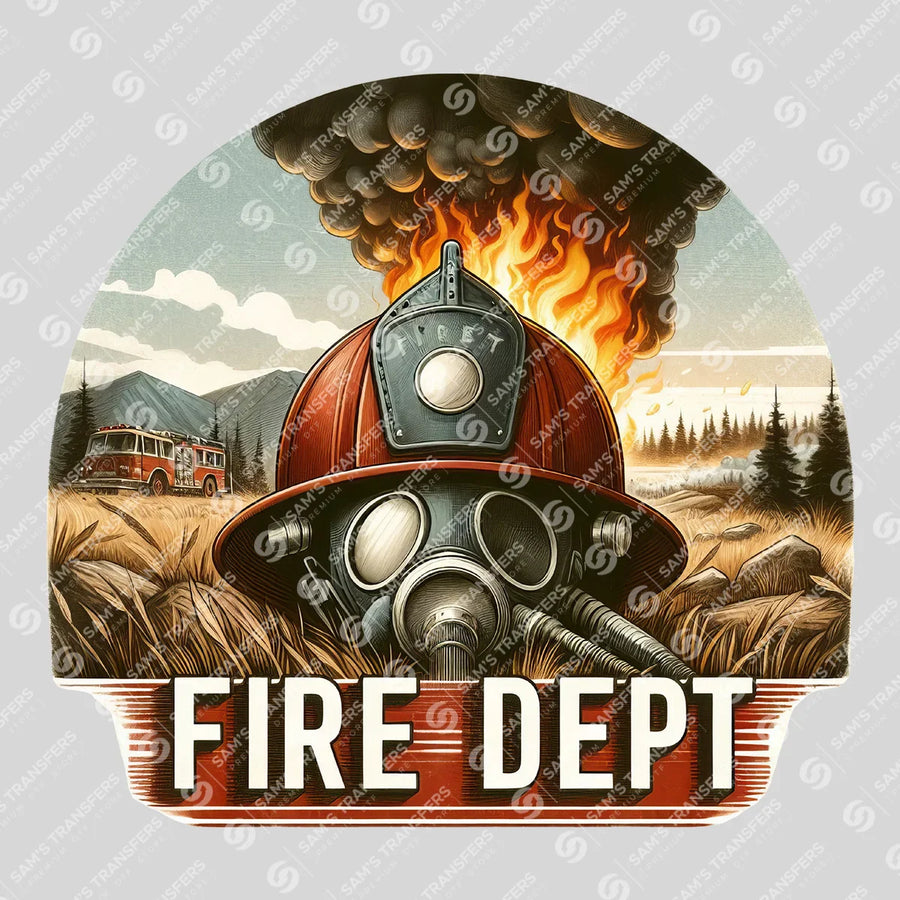 Fire Dept Ready-to-Press DTF Transfer | SAT03503