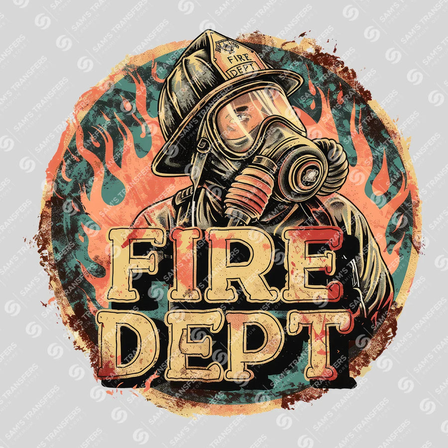 Fire Dept Ready-to-Press DTF Transfer | SAT03504