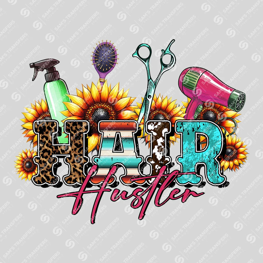Hair Hustler Ready-to-Press DTF Transfer | SAT03530