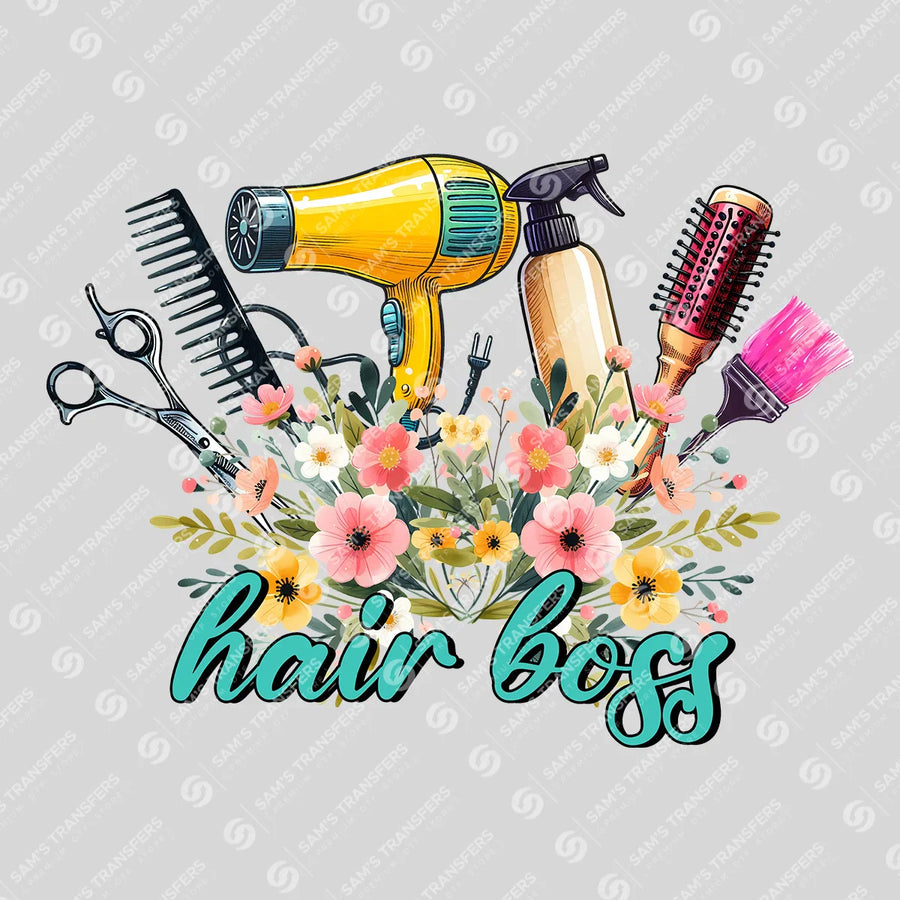 Hair Boss Ready-to-Press DTF Transfer | SAT03532
