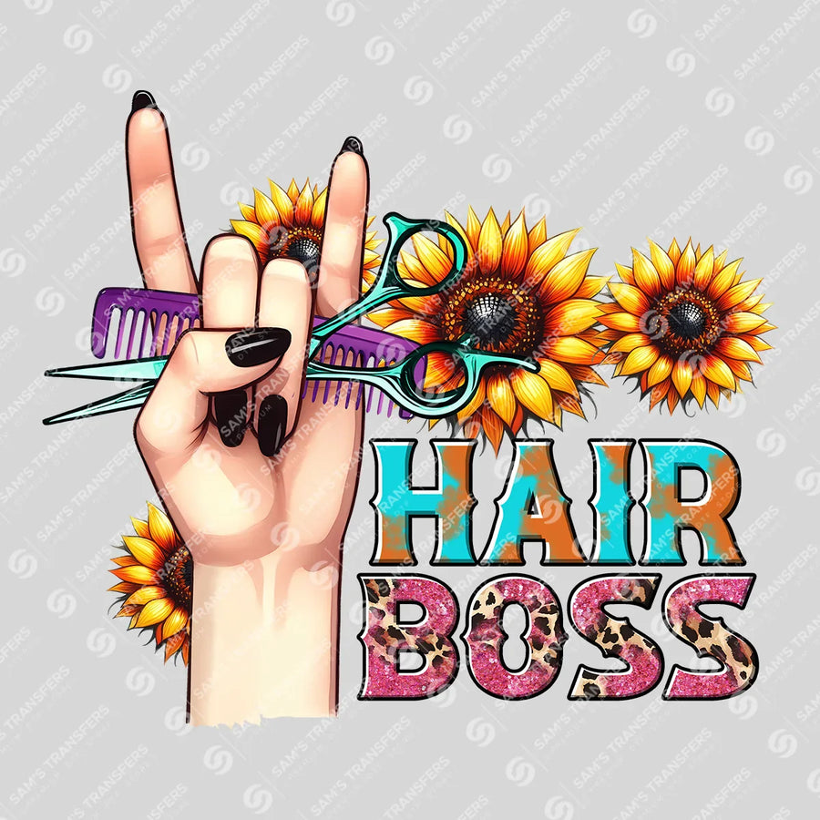 Hair Boss Ready-to-Press DTF Transfer | SAT03544