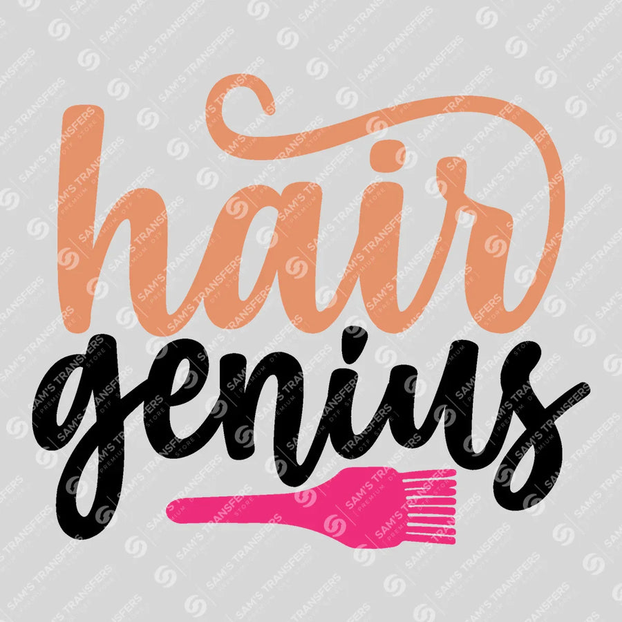 Hair Genius Ready-to-Press DTF Transfer | SAT03560