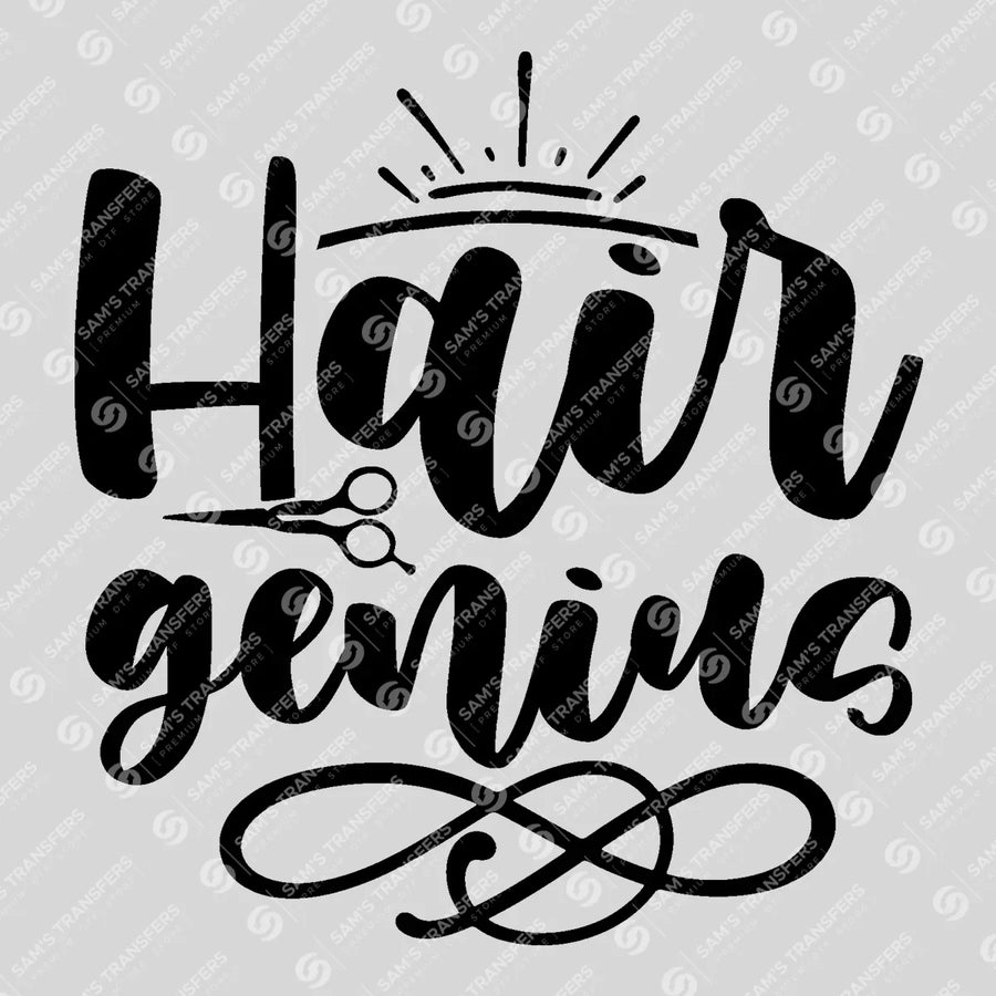 Hair Genius Ready-to-Press DTF Transfer | SAT03564