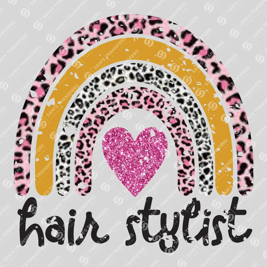 Hair Stylist Ready-to-Press DTF Transfer | SAT03593