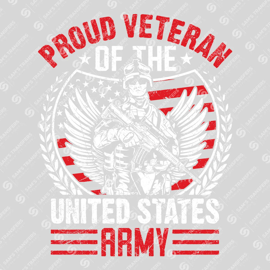 Proud Veteran US Army Ready-to-Press DTF Transfer | SAT03710
