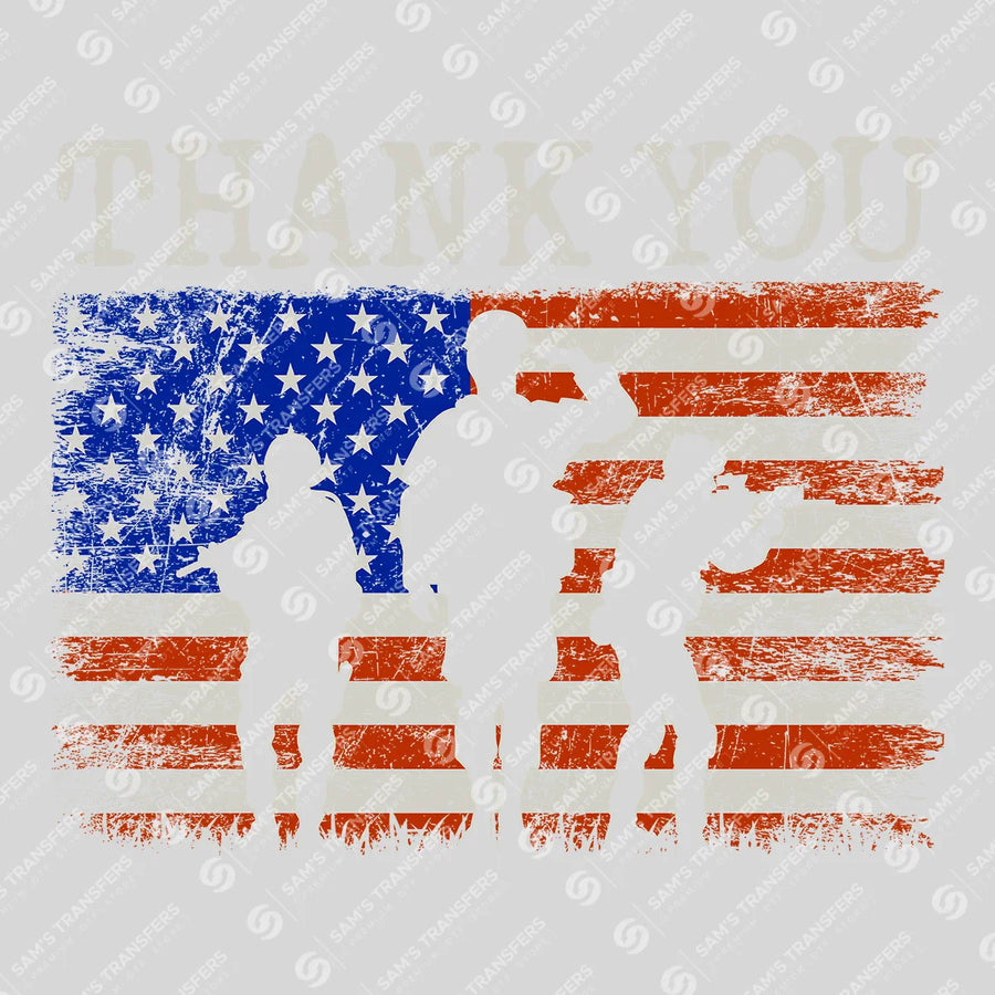 Thank You Veterans Ready-to-Press DTF Transfer | SAT03716