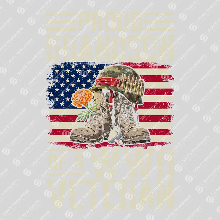 Proud Wife Of A Veteran Ready-to-Press DTF Transfer | SAT03733