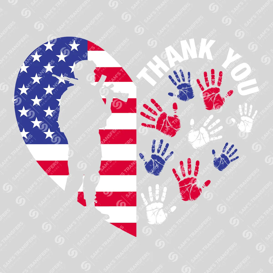 Thank You Veterans Ready-to-Press DTF Transfer | SAT03738