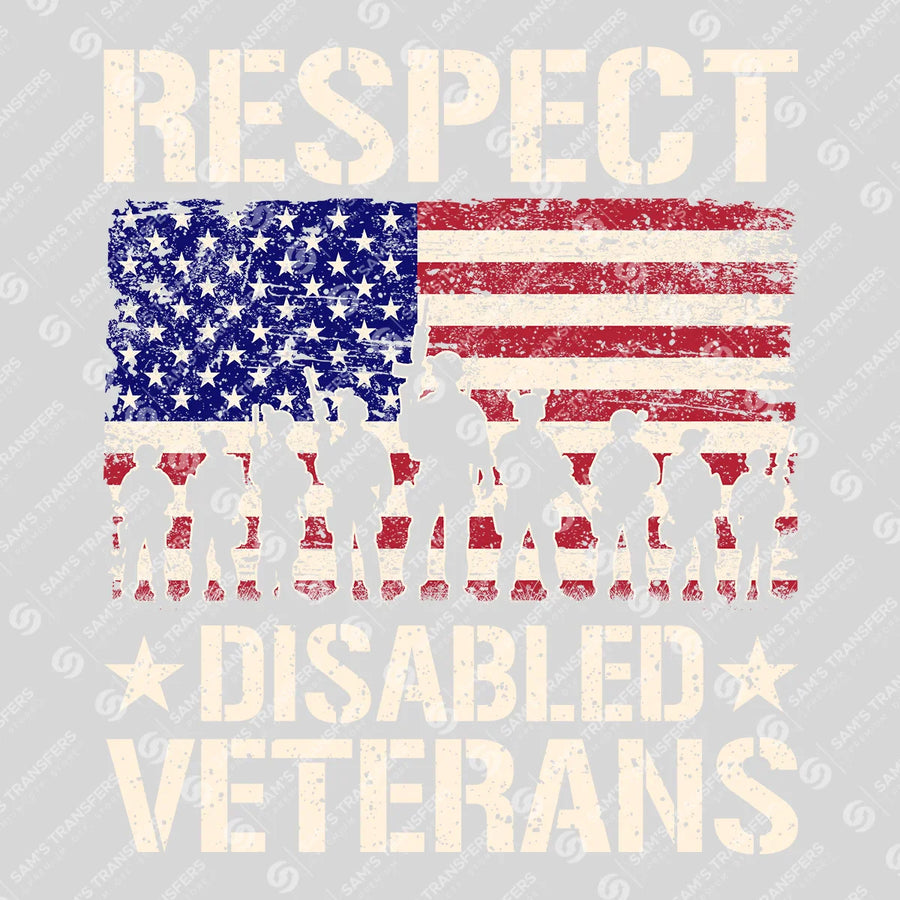 Respect Disabled Veterans Ready-to-Press DTF Transfer | SAT03747