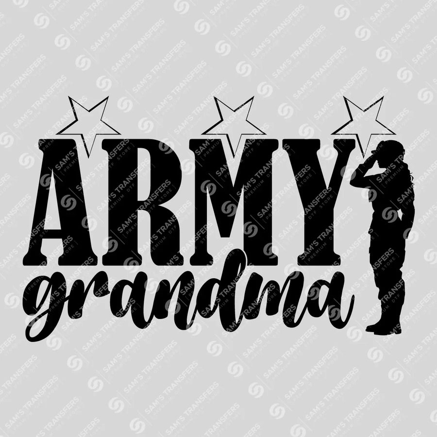 Army Grandma Ready-to-Press DTF Transfer | SAT03763