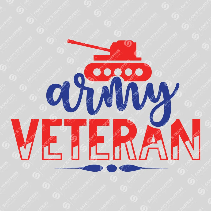 Army Veteran Ready-to-Press DTF Transfer | SAT03774
