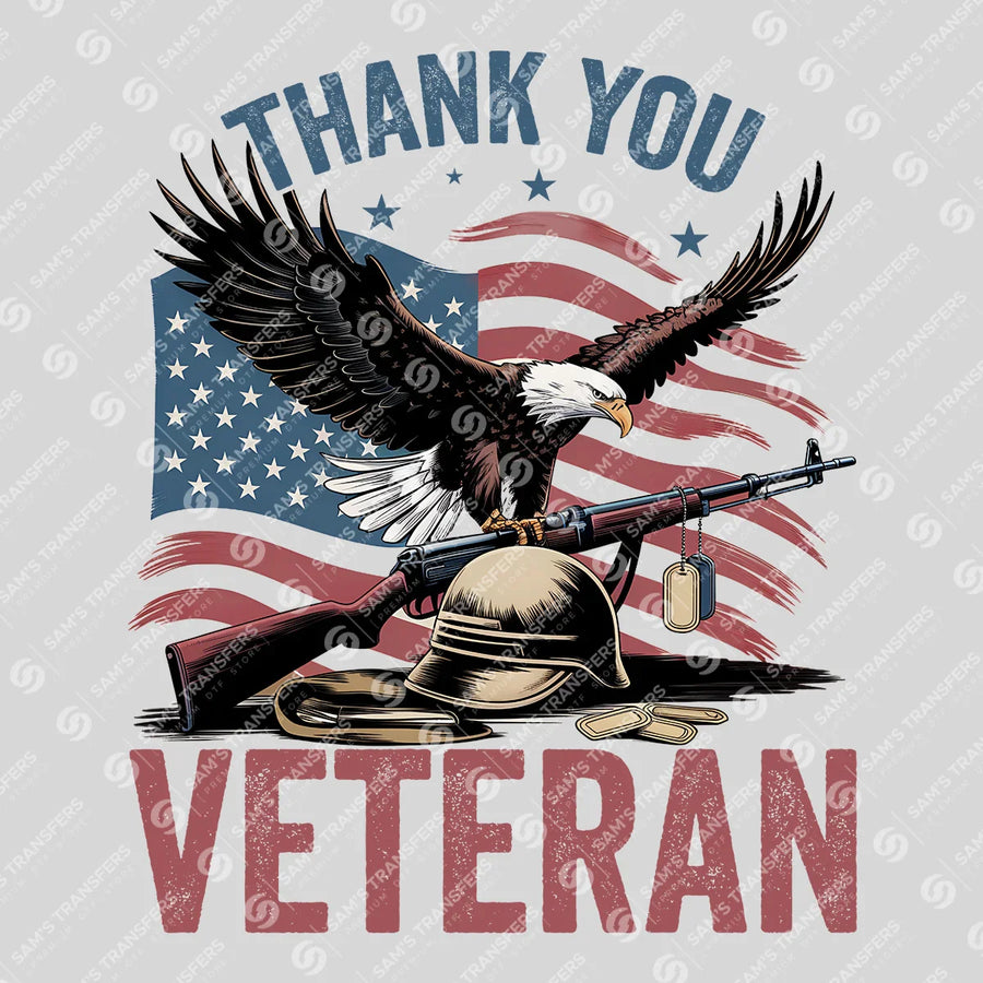 Thank You Veteran Ready-to-Press DTF Transfer | SAT03780