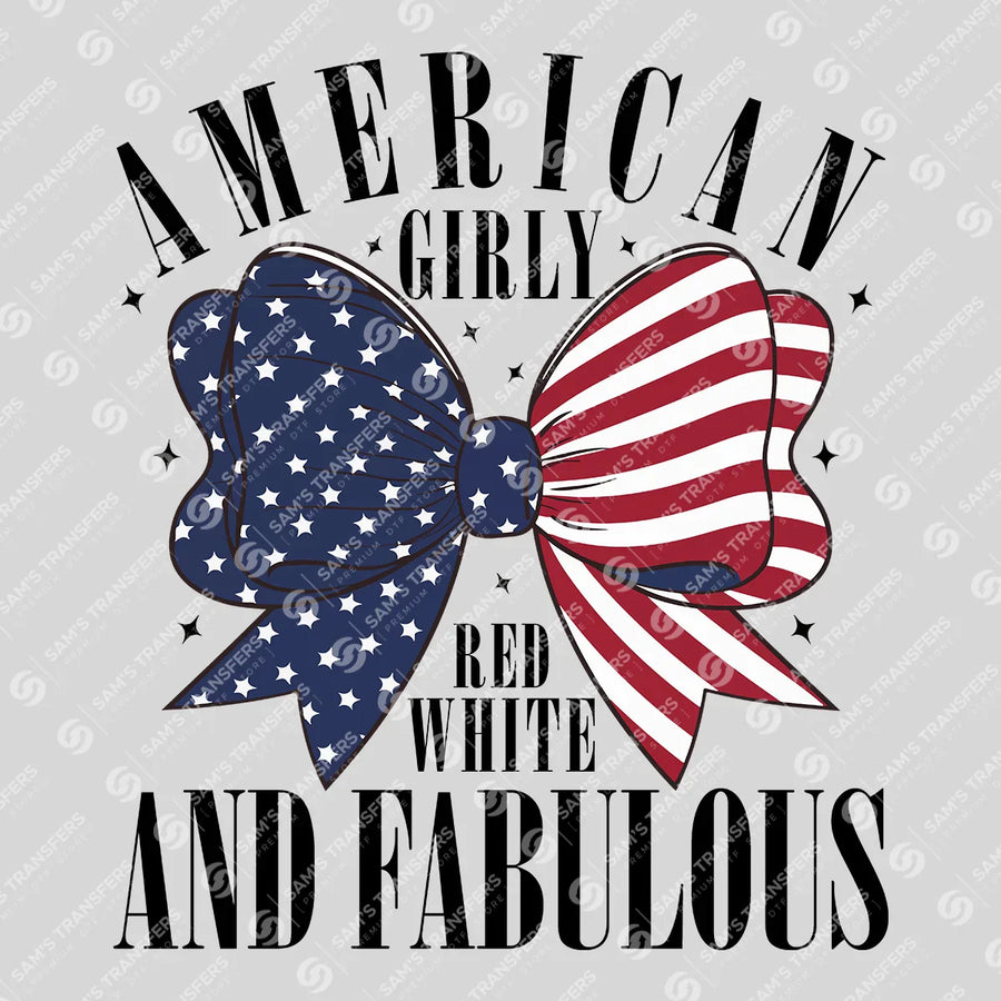 Red White And Fabulous Ready-to-Press DTF Transfer | SAT03790