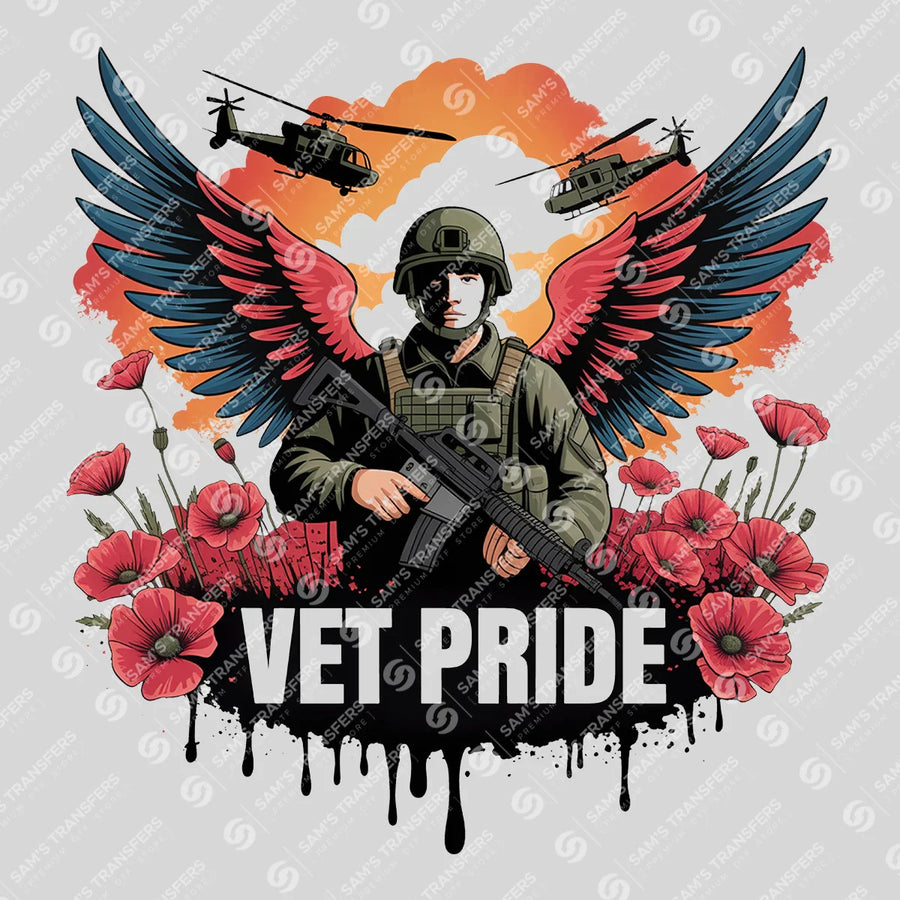 Vet Pride Ready-to-Press DTF Transfer | SAT03796