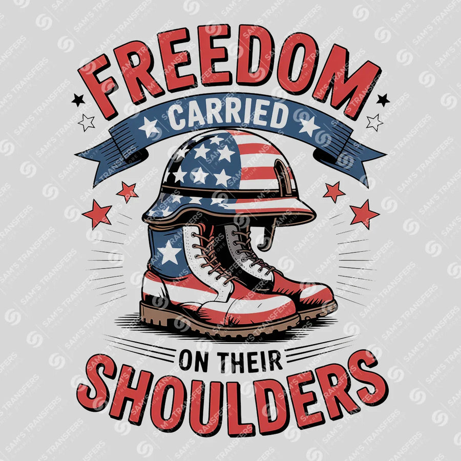 Freedom Carried on Their Shoulders Ready-to-Press DTF Transfer | SAT03801