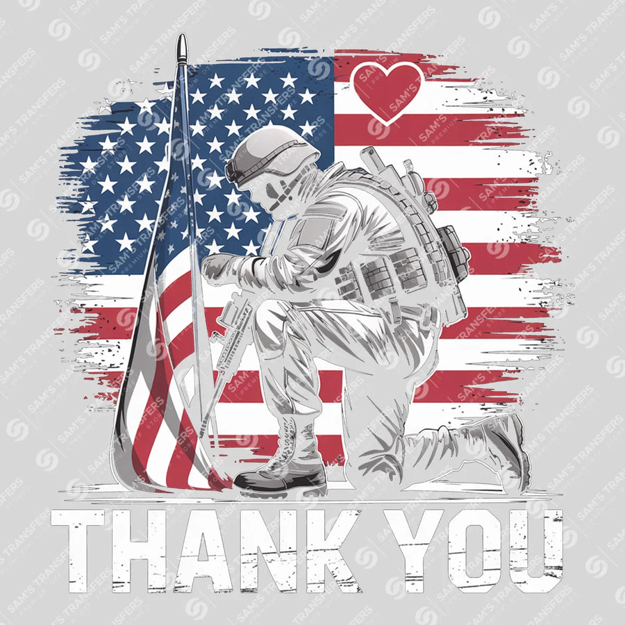 Thank You Soldier Ready-to-Press DTF Transfer | SAT03802