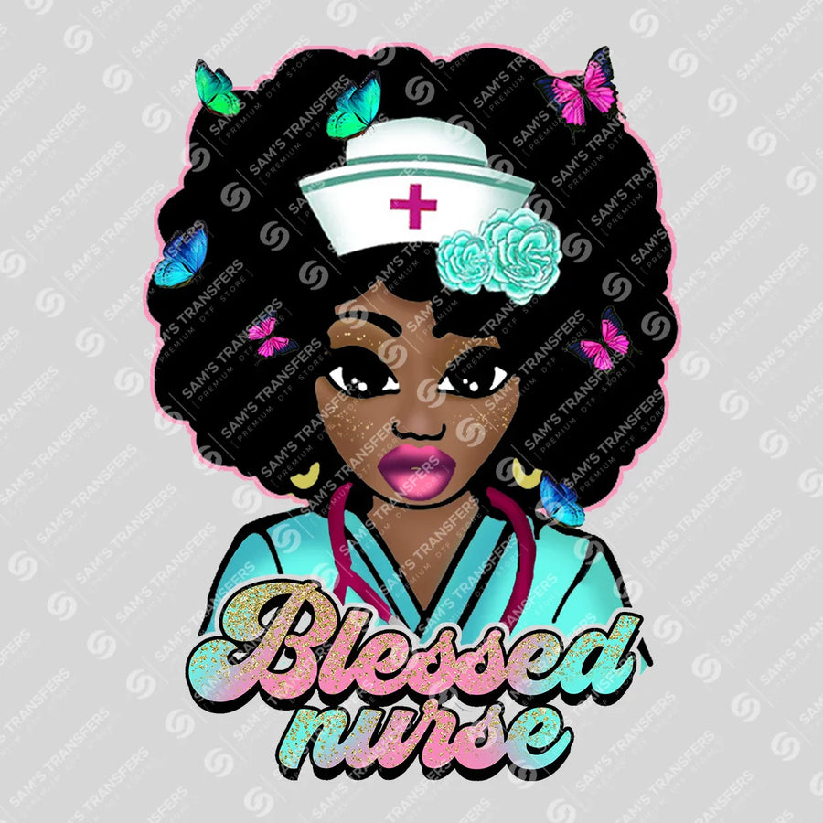 Blessed Nurse Ready-to-Press DTF Transfer | SAT03823