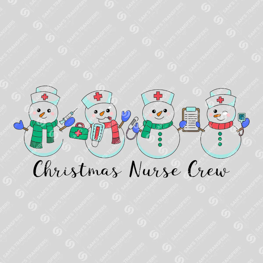 Christmas Nurse Crew Ready-to-Press DTF Transfer | SAT03833