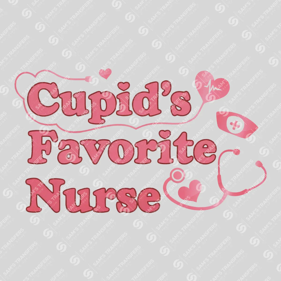 Cupids Favorite Nurse Ready-to-Press DTF Transfer | SAT03842