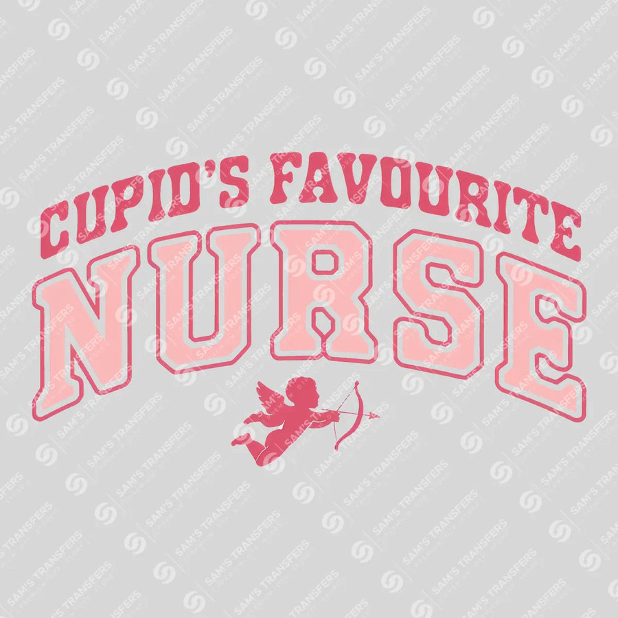 Cupids Favourite Nurse Ready-to-Press DTF Transfer | SAT03843