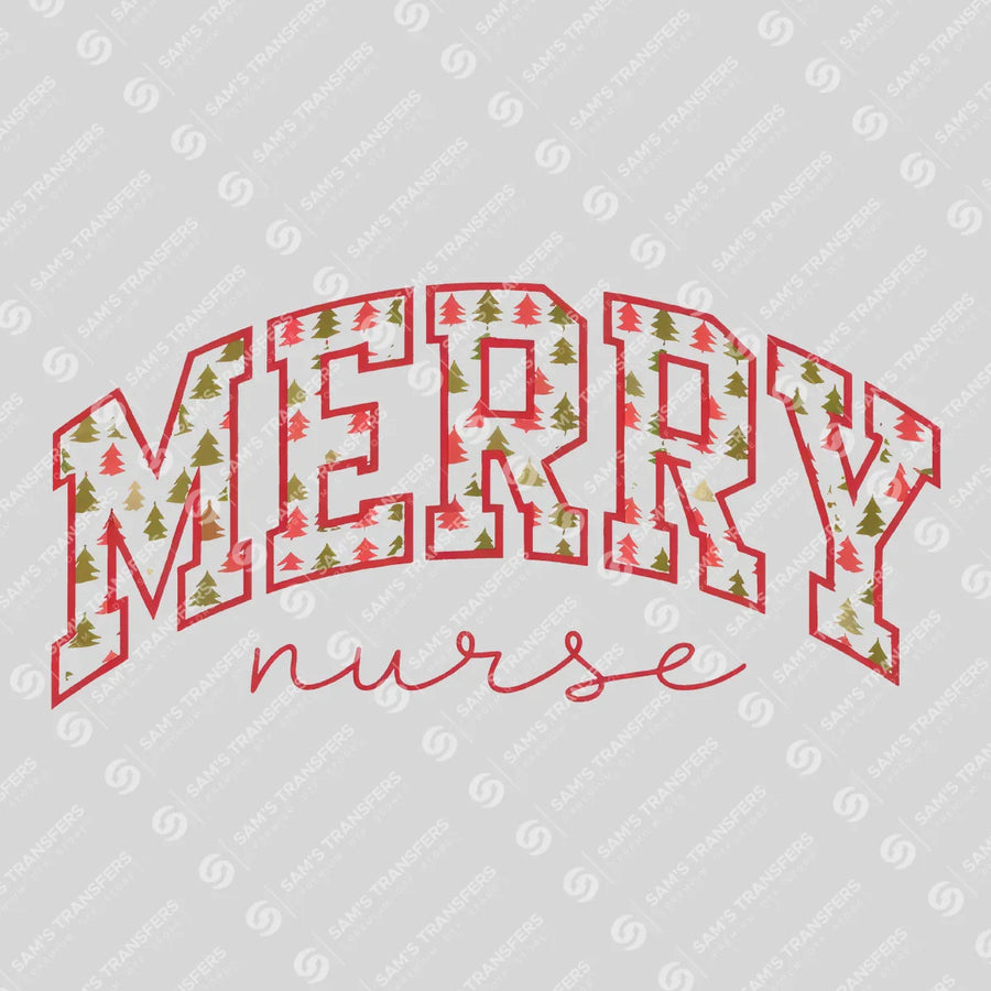 Merry Nurse Ready-to-Press DTF Transfer | SAT03853