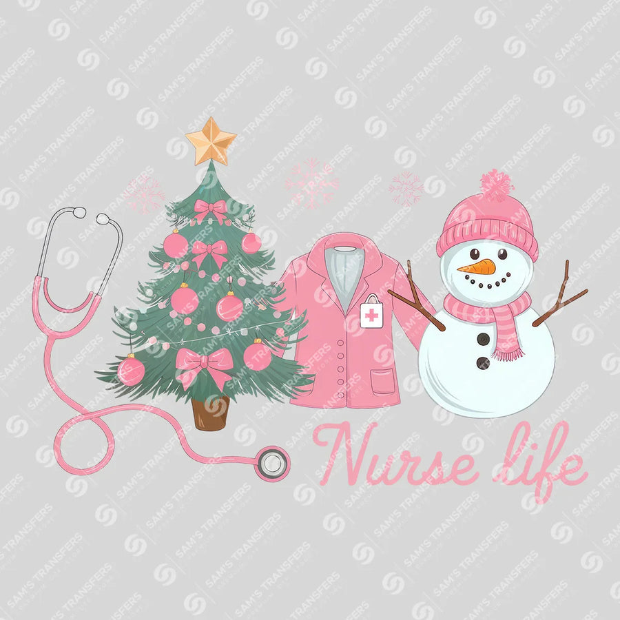 Nurse Life Christmas Ready-to-Press DTF Transfer | SAT03863
