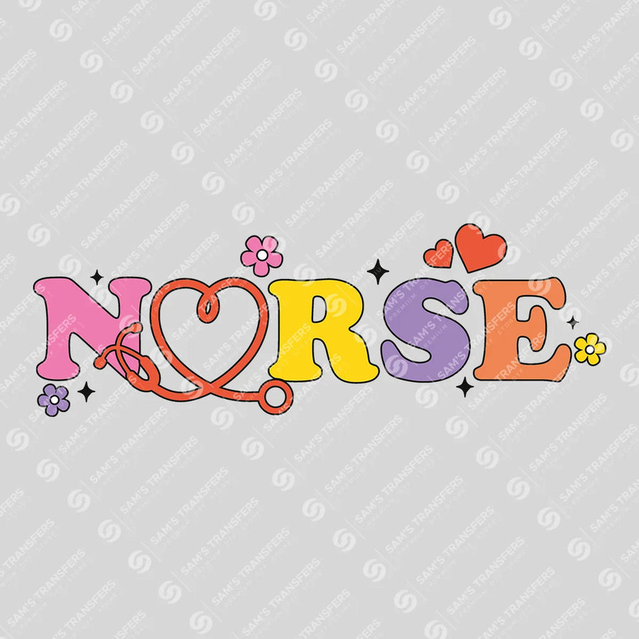 Nurse Stethoscope Ready-to-Press DTF Transfer | SAT03871