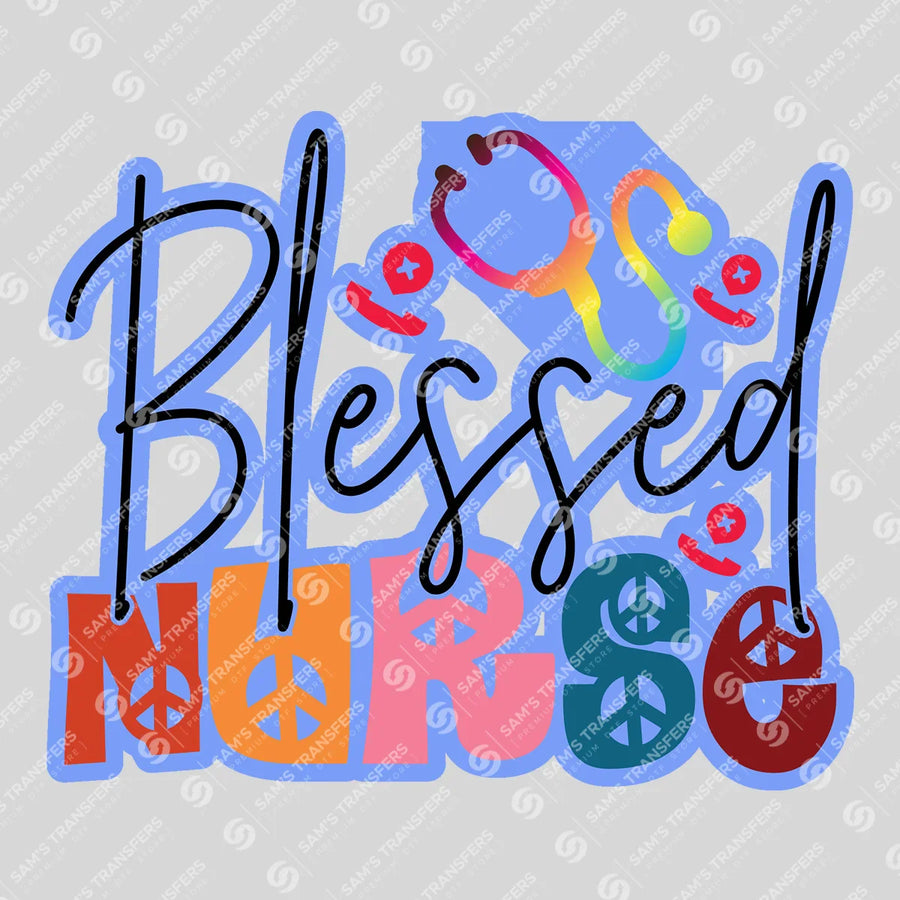 Blessed Nurse Ready-to-Press DTF Transfer | SAT03896
