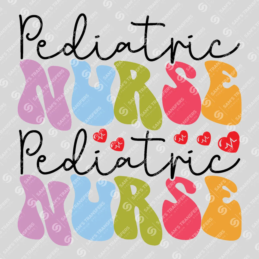 Pediatric Nurse Ready-to-Press DTF Transfer | SAT03912