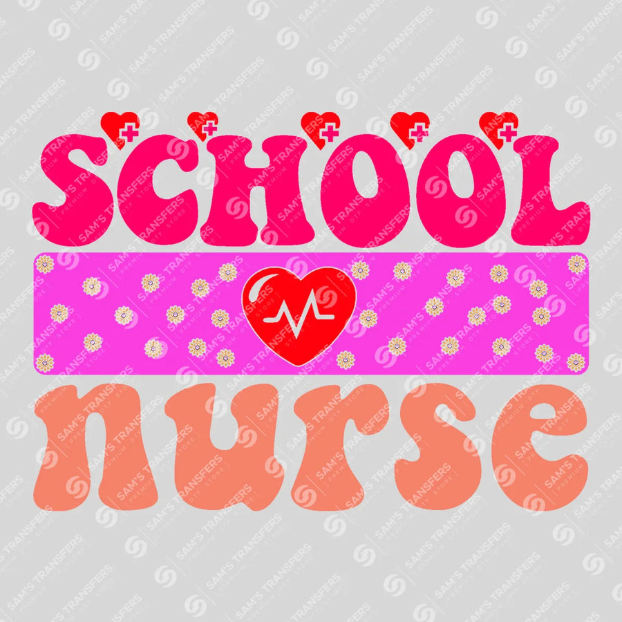 School Nurse Ready-to-Press DTF Transfer | SAT03914